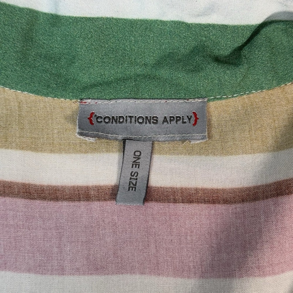 Anthropologie Conditions Apply Womens One Size Duster Kimono Stripe Multi-color - Picture 6 of 10